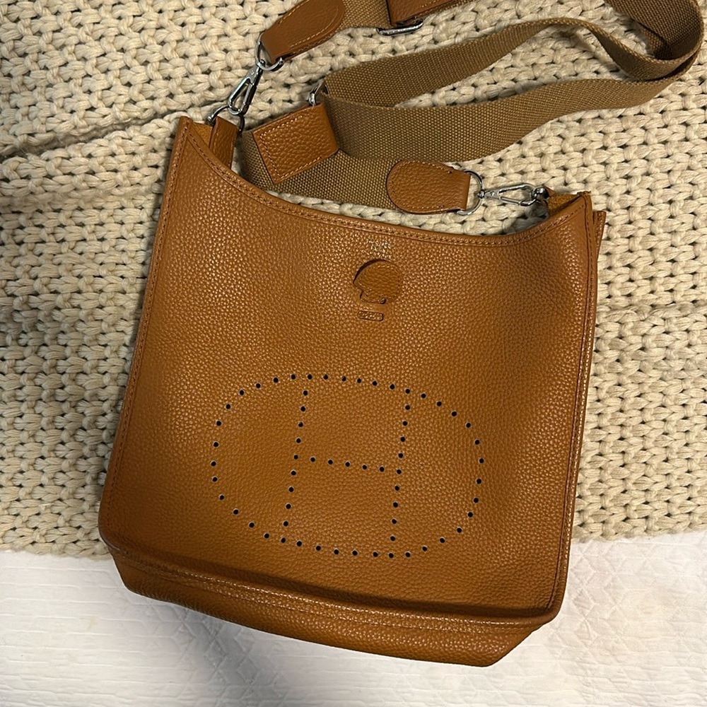 H leather crossbody